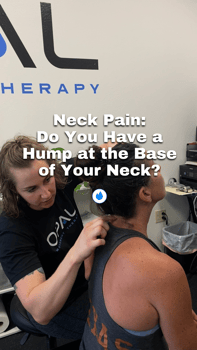 neck pain: do you have a hump at the base of your neck?