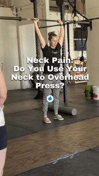 neck pain: do you use your neck to overhead press?