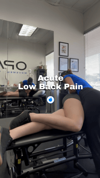 acute back pain