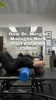 how dr morgan manages neck pain between clients