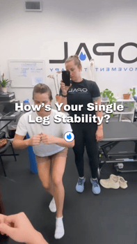 knee pain: how is your single leg stability?